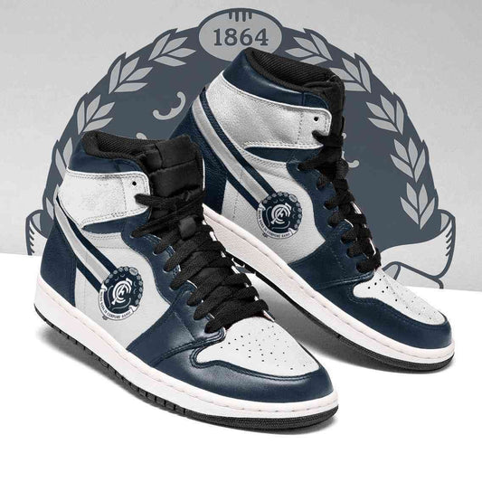 Ideafootwear Carlton Blues AFL AJ1 High Sneakers Shoes For Men And Women
