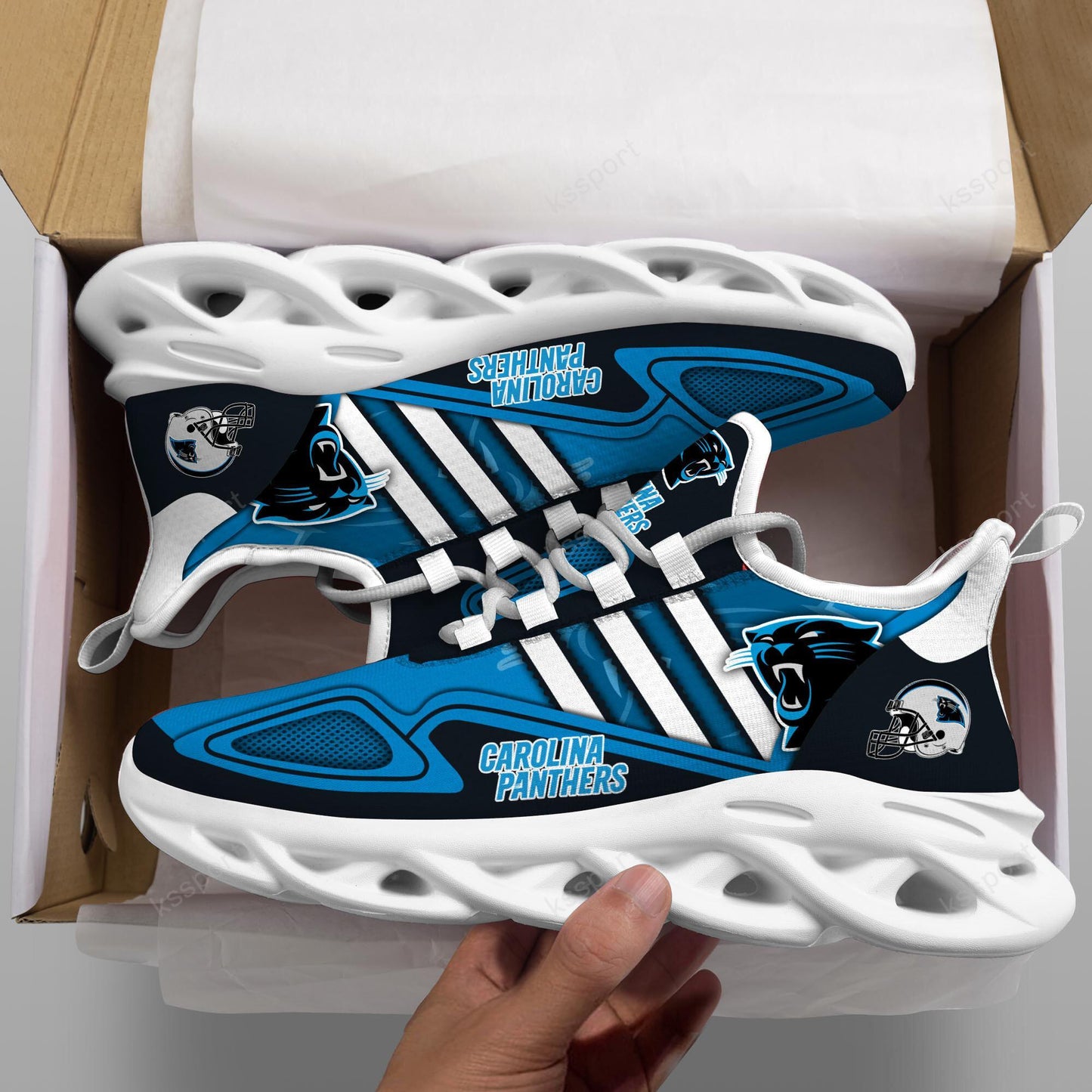 Ideafootwear Carolina Panthers Max Soul Shoes Sneakers For Men And Women
