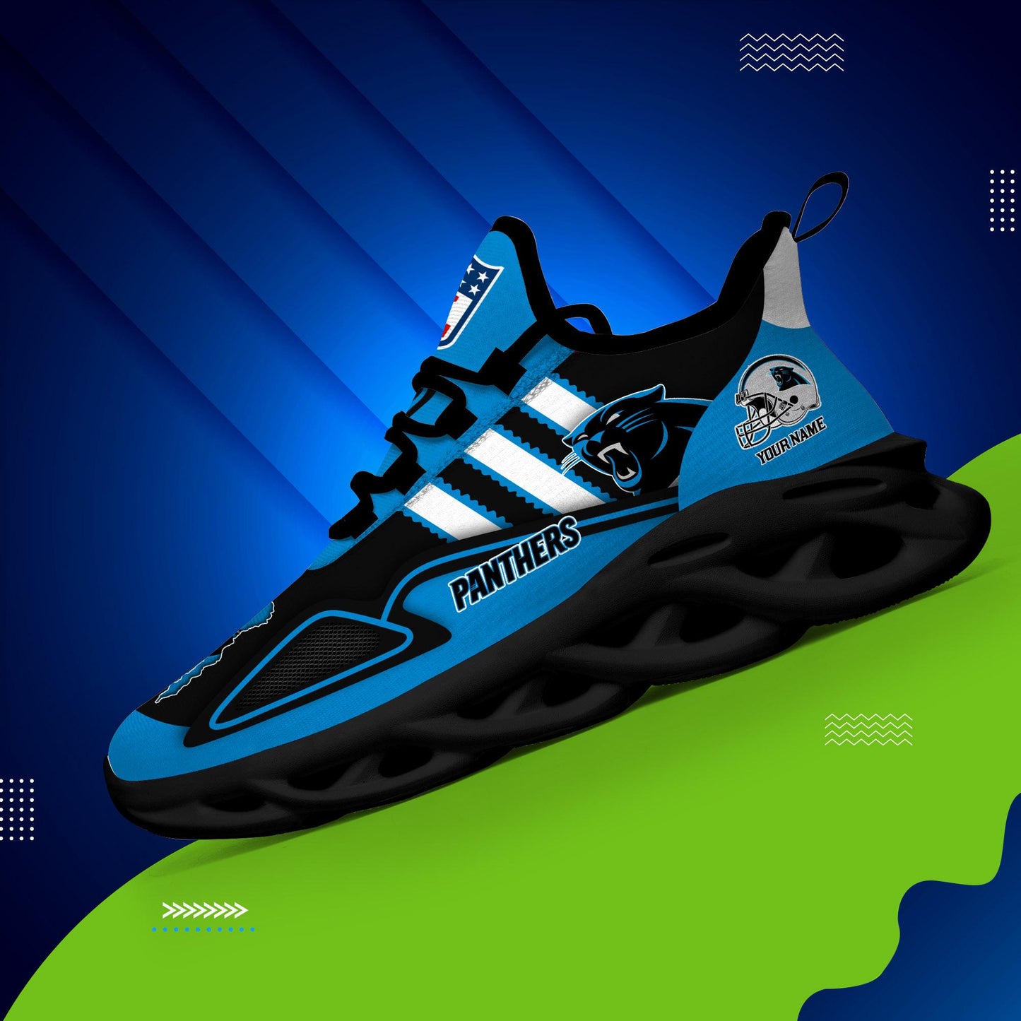 Ideafootwear Carolina Panthers Max Soul Shoes Sneakers For Men And Women