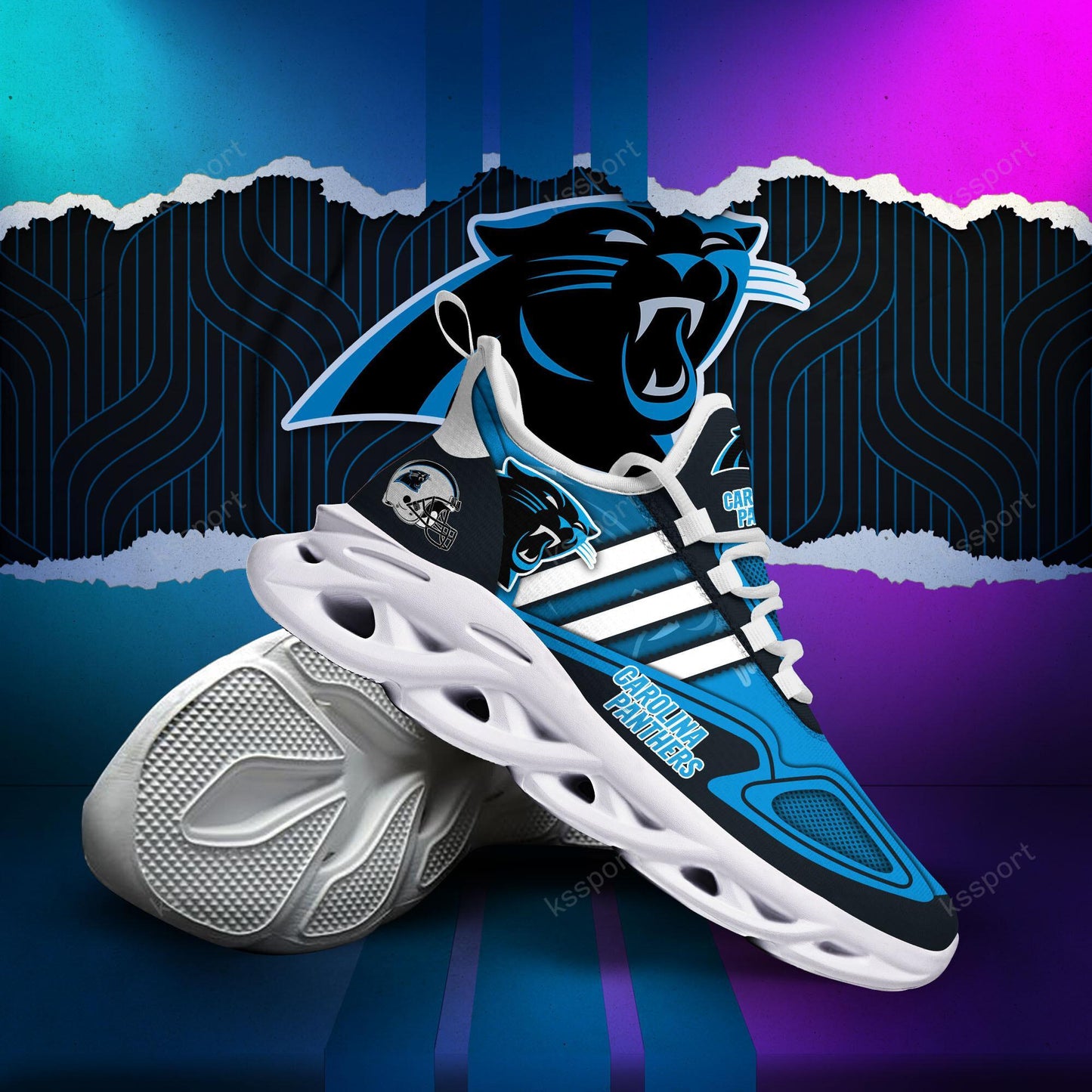 Ideafootwear Carolina Panthers Max Soul Shoes Sneakers For Men And Women