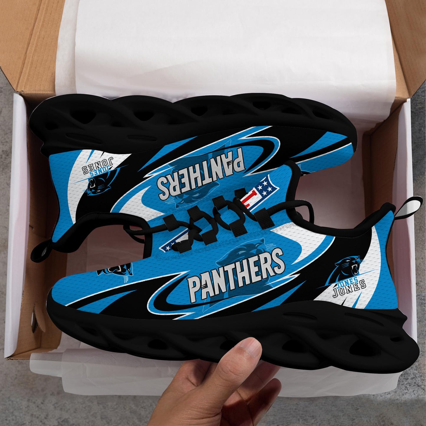 Ideafootwear Carolina Panthers Max Soul Shoes Sneakers For Men And Women