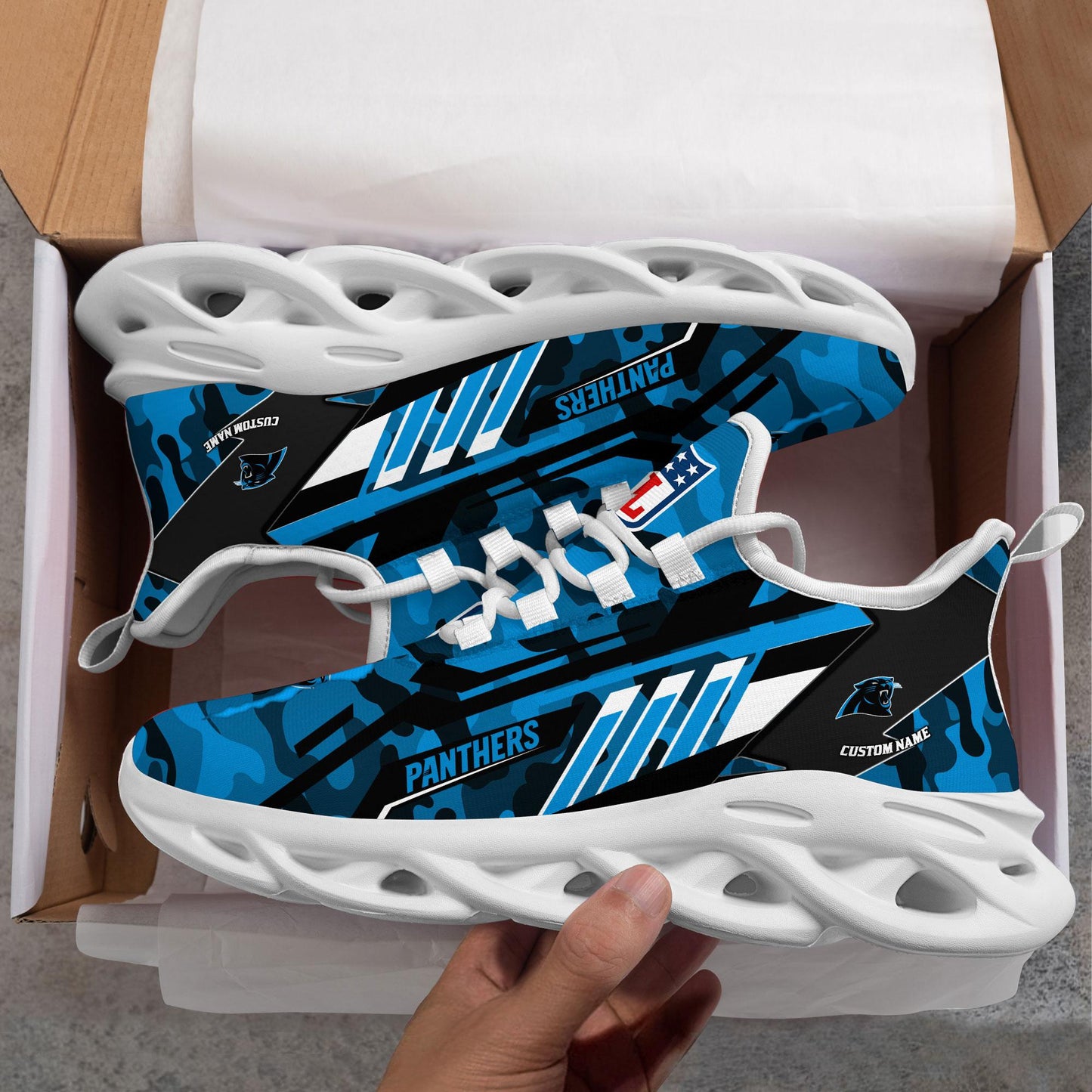 Ideafootwear Carolina Panthers Max Soul Shoes Sneakers For Men And Women