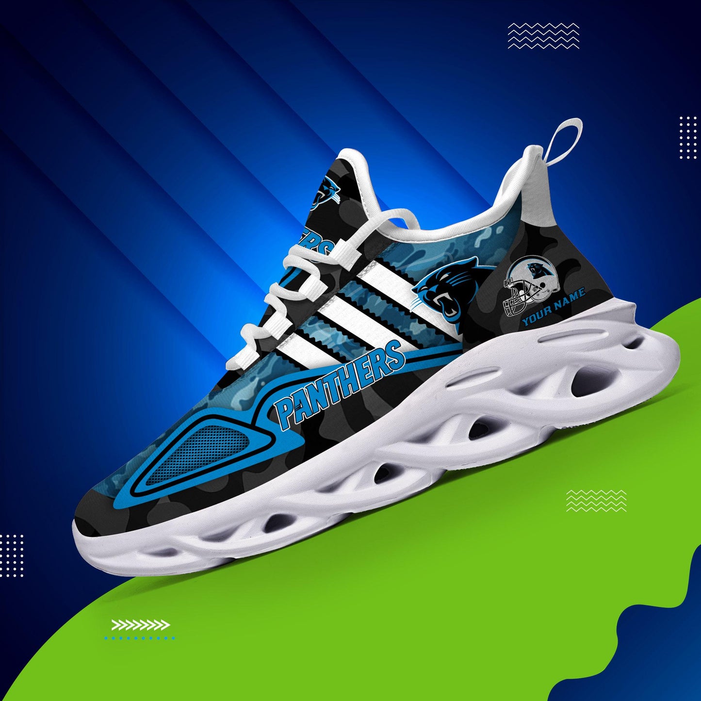 Ideafootwear Carolina Panthers Max Soul Shoes Sneakers For Men And Women