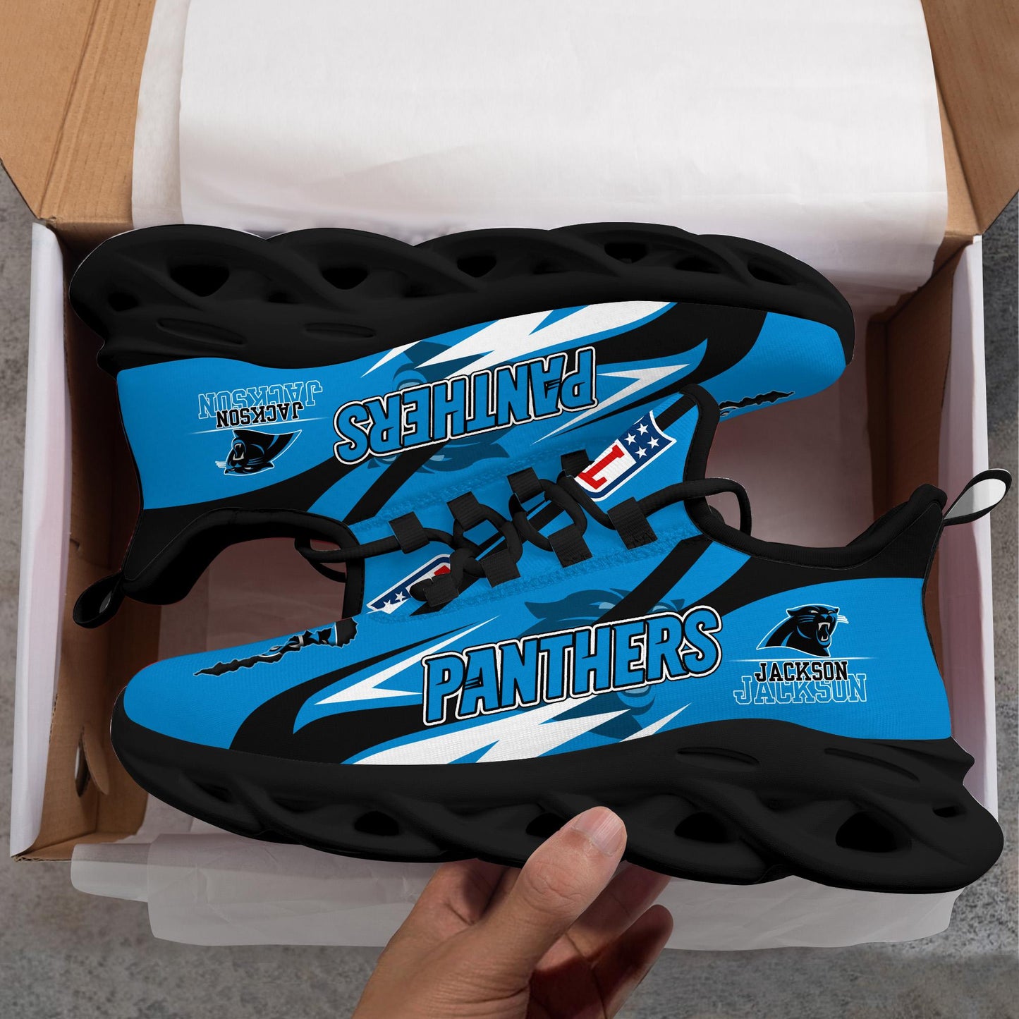Ideafootwear Carolina Panthers Max Soul Shoes Sneakers For Men And Women
