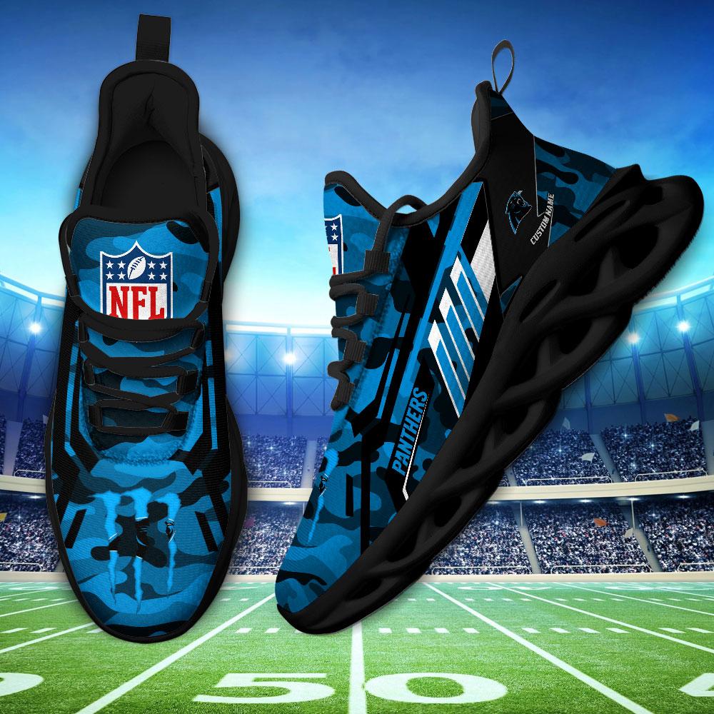 Ideafootwear Carolina Panthers Max Soul Shoes Sneakers For Men And Women