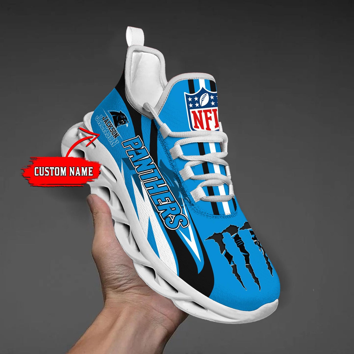 Ideafootwear Carolina Panthers Max Soul Shoes Sneakers For Men And Women