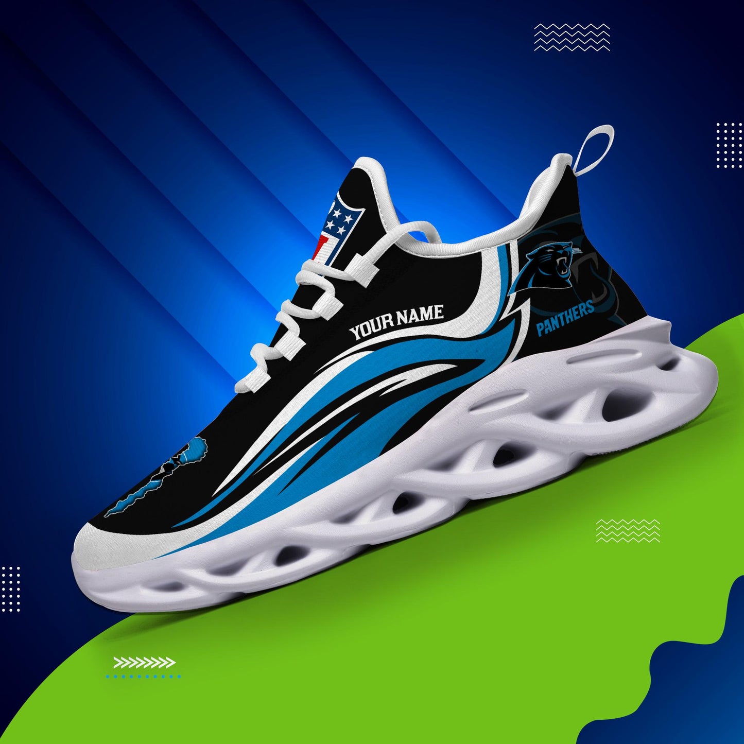 Ideafootwear Carolina Panthers Max Soul Shoes Sneakers For Men And Women