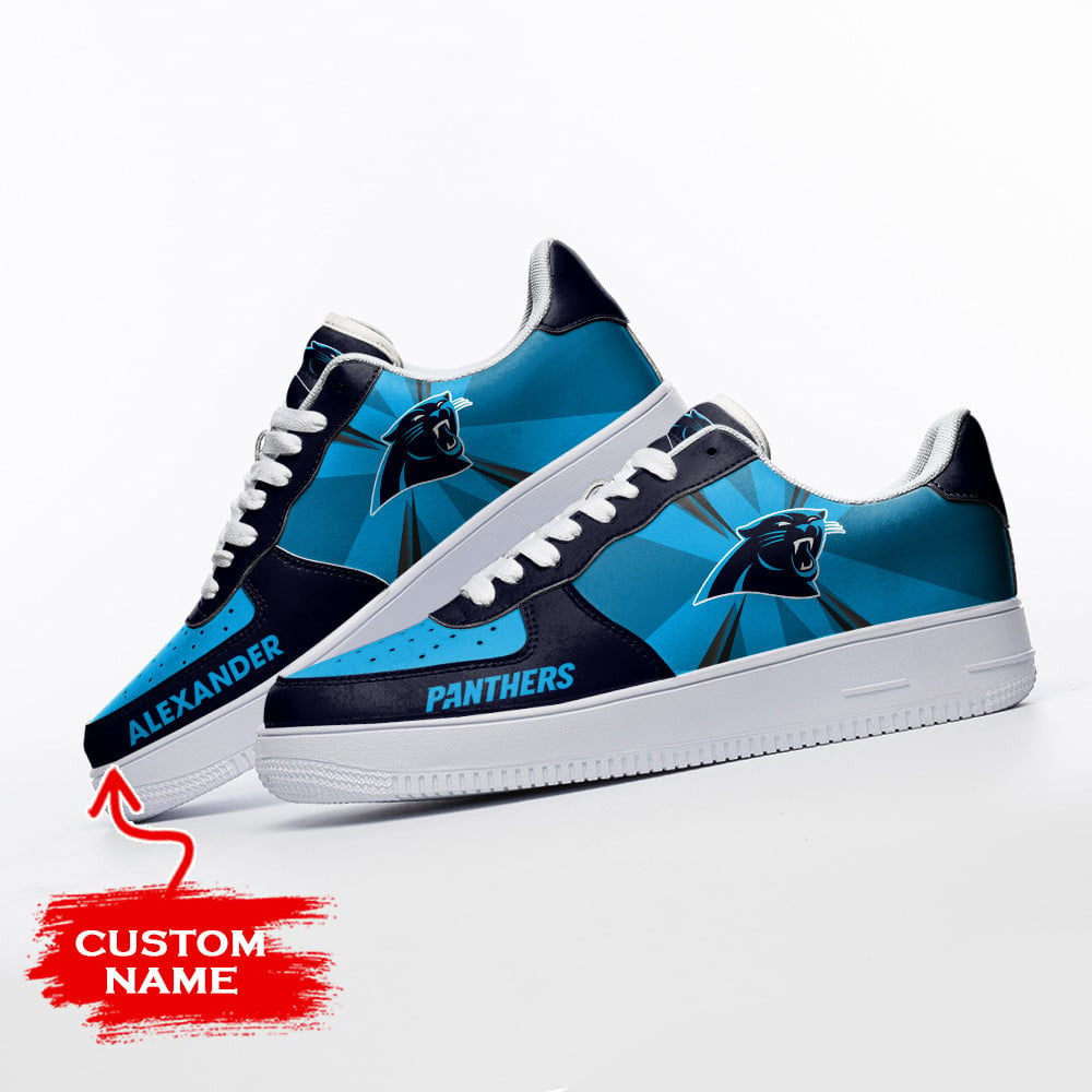 Ideafootwear Carolina Panthers NFL Air Low-Top Sneakers Shoes For Men And Women