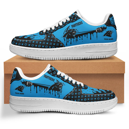 Ideafootwear Carolina Panthers NFL Air Low-Top Sneakers Shoes For Men And Women