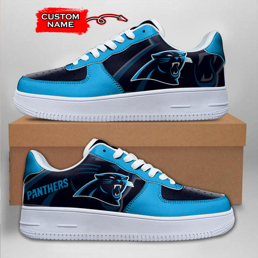 Ideafootwear Carolina Panthers NFL Air Low-Top Sneakers Shoes For Men And Women