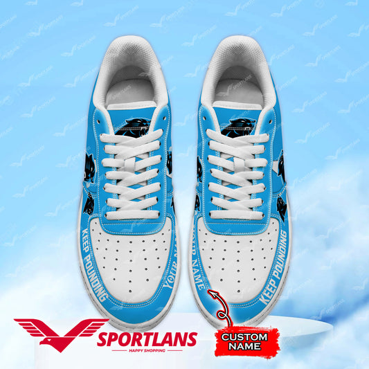 Ideafootwear Carolina Panthers NFL Air Low-Top Sneakers Shoes For Men And Women