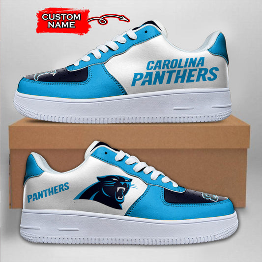 Ideafootwear Carolina Panthers NFL Air Low-Top Sneakers Shoes For Men And Women