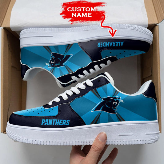 Ideafootwear Carolina Panthers NFL Air Low-Top Sneakers Shoes For Men And Women