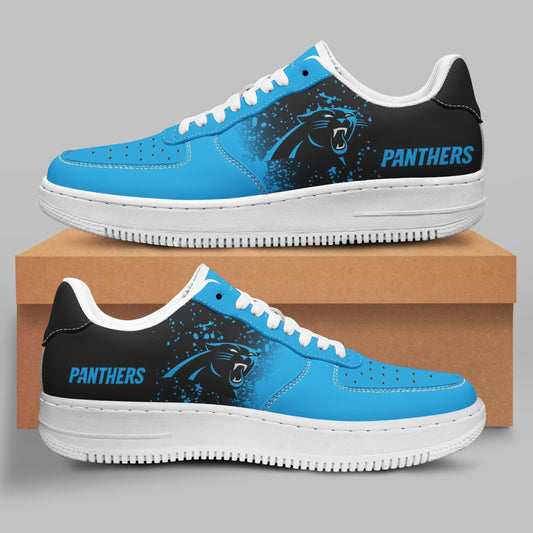 Ideafootwear Carolina Panthers NFL Air Low-Top Sneakers Shoes For Men And Women