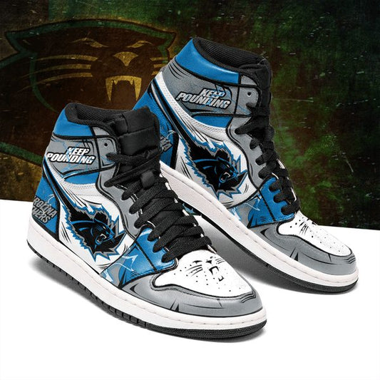 Ideafootwear Carolina Panthers NFL AJ1 High Sneakers Shoes For Men And Women