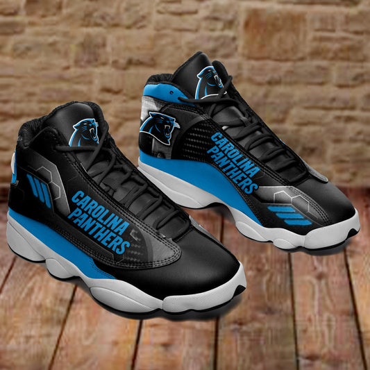 Ideafootwear Carolina Panthers NFL AJ13 Sneakers Shoes For Men And Women