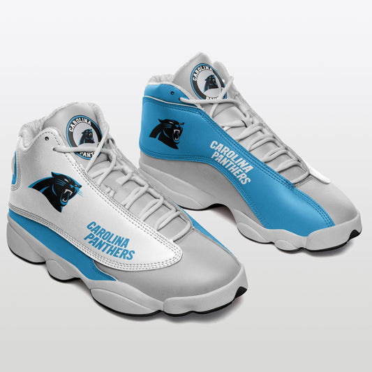 Ideafootwear Carolina Panthers NFL AJ13 Sneakers Shoes For Men And Women