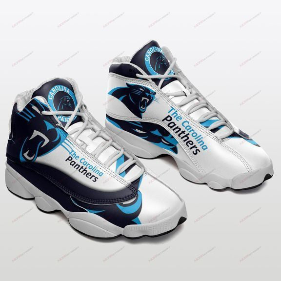 Ideafootwear Carolina Panthers NFL AJ13 Sneakers Shoes For Men And Women