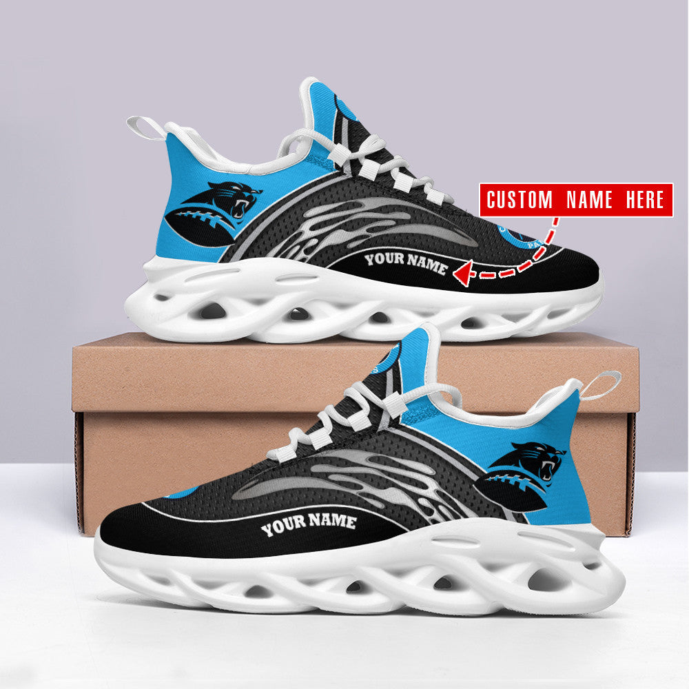 Ideafootwear Carolina Panthers NFL Max Soul Shoes Sneakers For Men And Women