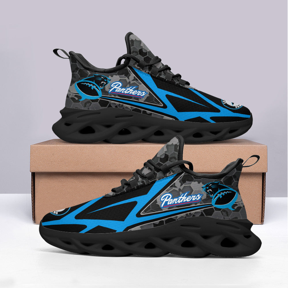 Ideafootwear Carolina Panthers NFL Max Soul Shoes Sneakers For Men And Women