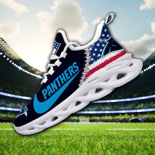 Ideafootwear Carolina Panthers NFL Max Soul Shoes Sneakers For Men And Women