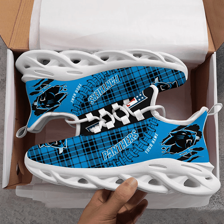 Ideafootwear Carolina Panthers NFL Max Soul Shoes Sneakers For Men And Women