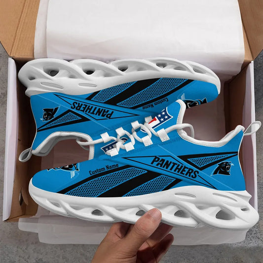 Ideafootwear Carolina Panthers NFL Max Soul Shoes Sneakers For Men And Women