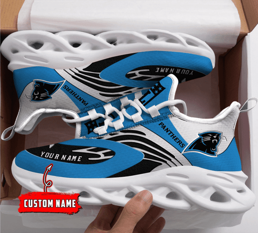 Ideafootwear Carolina Panthers NFL Max Soul Shoes Sneakers For Men And Women