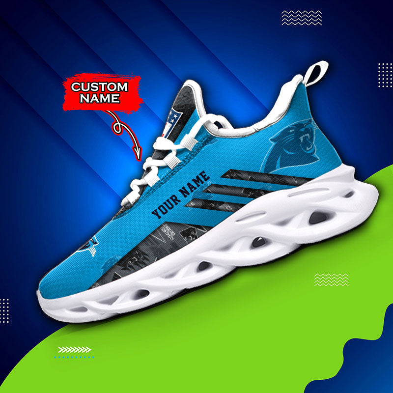 Ideafootwear Carolina Panthers NFL Max Soul Shoes Sneakers For Men And Women