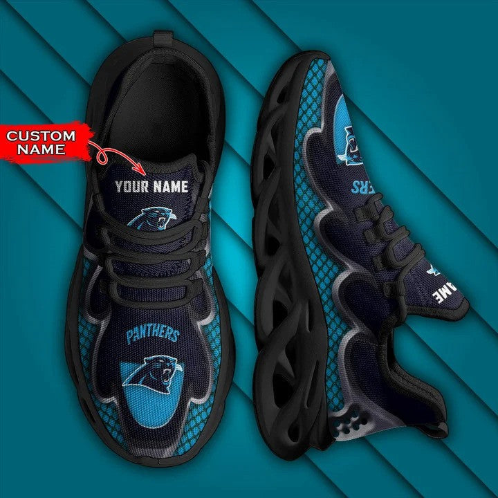 Ideafootwear Carolina Panthers NFL Max Soul Shoes Sneakers For Men And Women