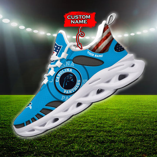 Ideafootwear Carolina Panthers NFL Max Soul Shoes Sneakers For Men And Women