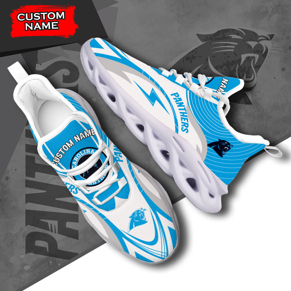 Ideafootwear Carolina Panthers NFL Max Soul Shoes Sneakers For Men And Women