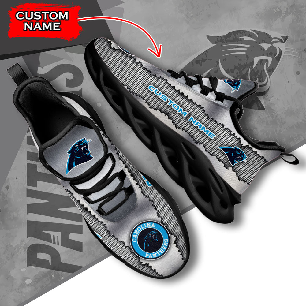 Ideafootwear Carolina Panthers NFL Max Soul Shoes Sneakers For Men And Women