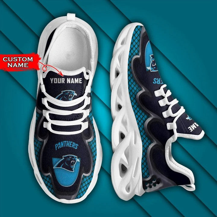 Ideafootwear Carolina Panthers NFL Max Soul Shoes Sneakers For Men And Women