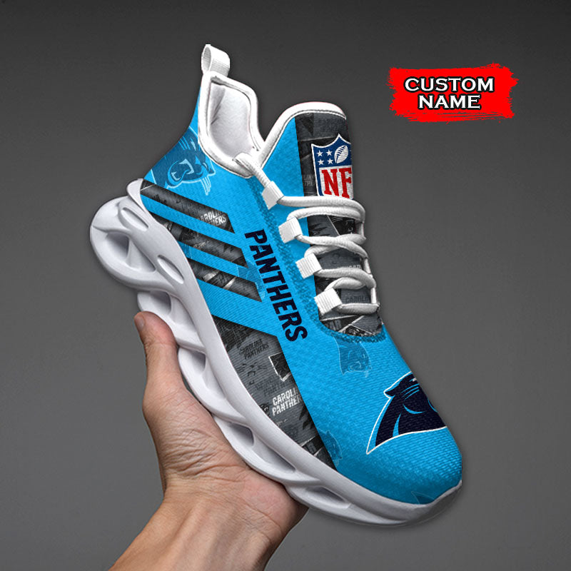 Ideafootwear Carolina Panthers NFL Max Soul Shoes Sneakers For Men And Women