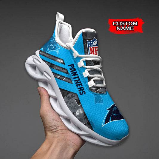 Ideafootwear Carolina Panthers NFL Max Soul Shoes Sneakers For Men And Women