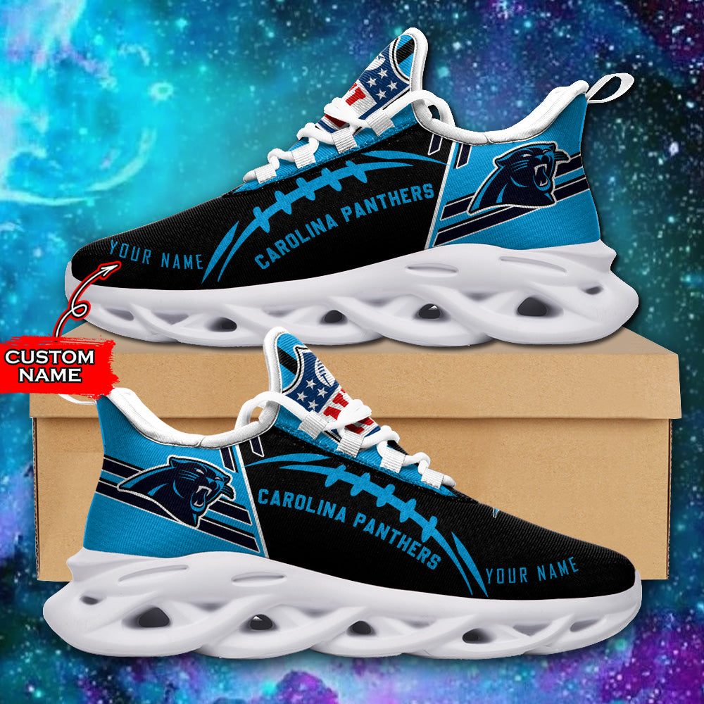Ideafootwear Carolina Panthers NFL Max Soul Shoes Sneakers For Men And Women