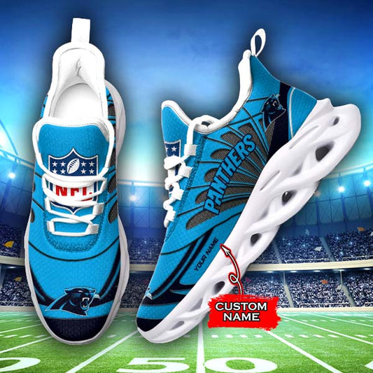 Ideafootwear Carolina Panthers NFL Max Soul Shoes Sneakers For Men And Women