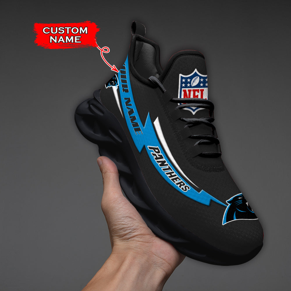 Ideafootwear Carolina Panthers NFL Max Soul Shoes Sneakers For Men And Women