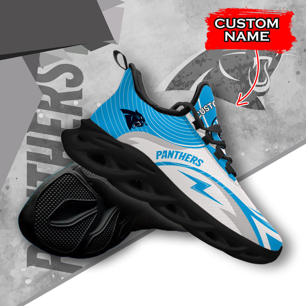 Ideafootwear Carolina Panthers NFL Max Soul Shoes Sneakers For Men And Women