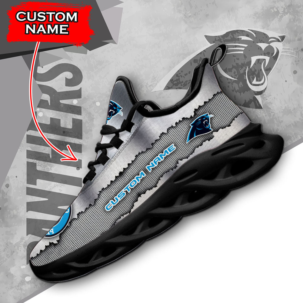 Ideafootwear Carolina Panthers NFL Max Soul Shoes Sneakers For Men And Women