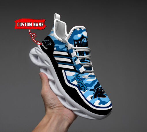 Ideafootwear Carolina Panthers NFL Max Soul Shoes Sneakers For Men And Women