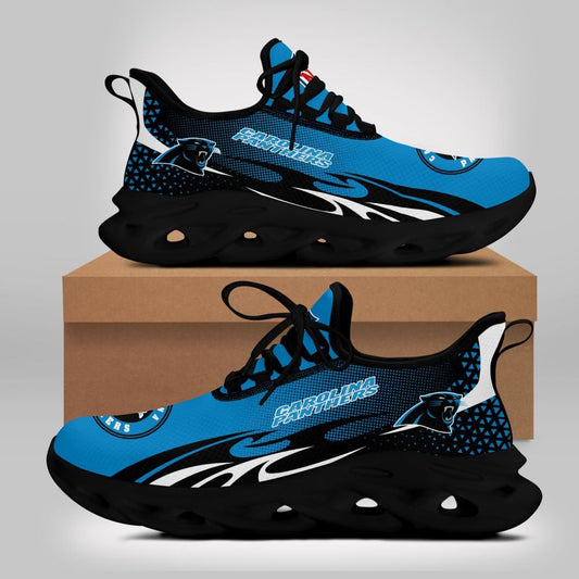 Ideafootwear Carolina Panthers NFL Max Soul Shoes Sneakers For Men And Women