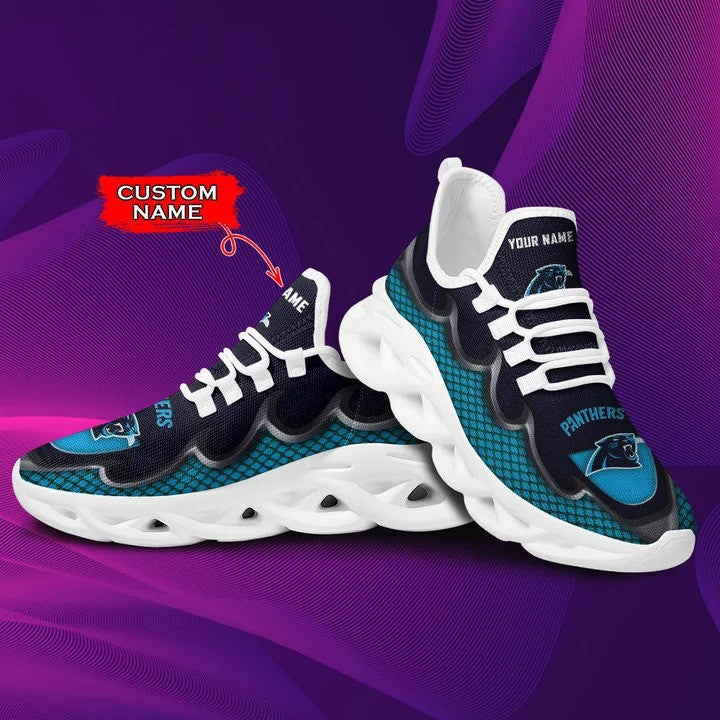 Ideafootwear Carolina Panthers NFL Max Soul Shoes Sneakers For Men And Women