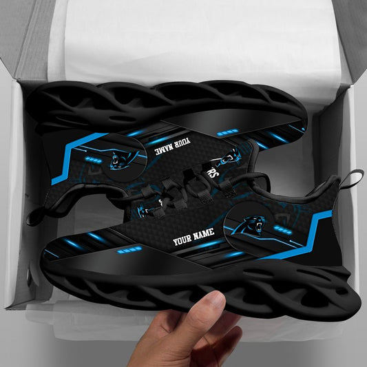 Ideafootwear Carolina Panthers NFL Max Soul Shoes Sneakers For Men And Women