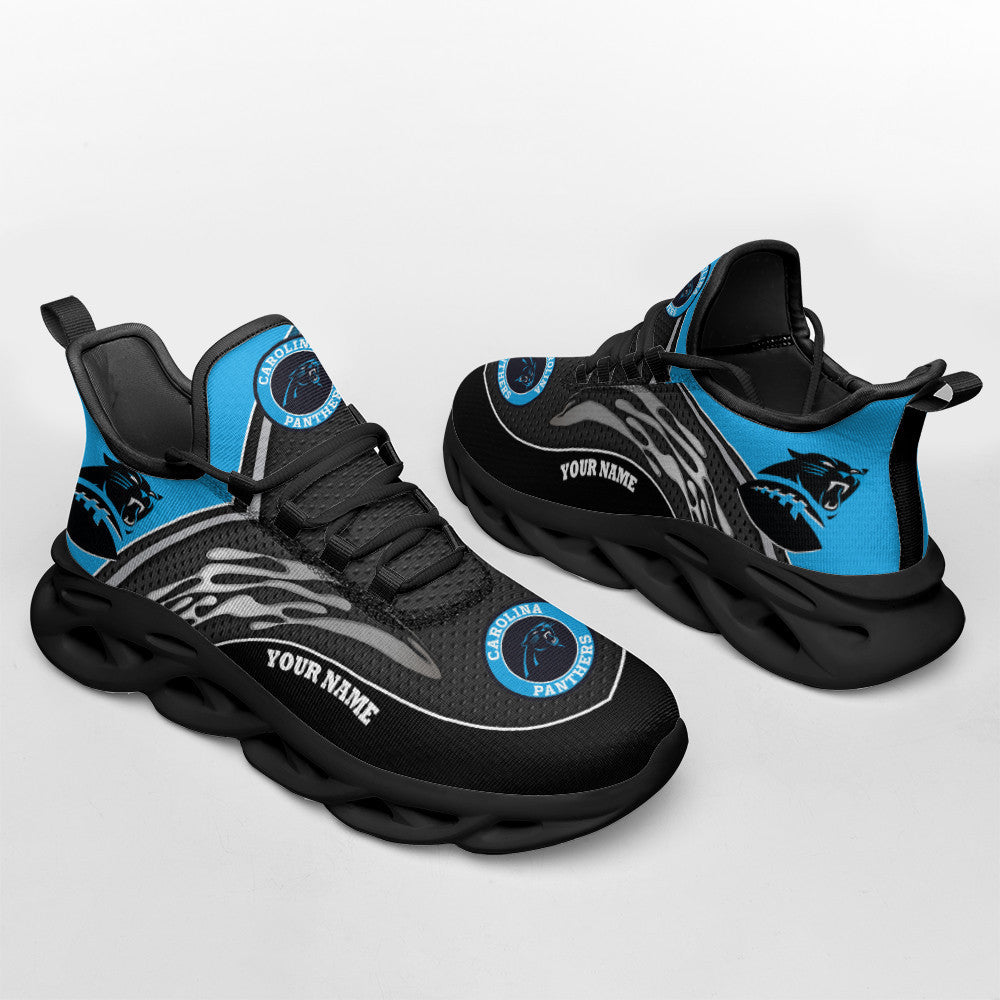 Ideafootwear Carolina Panthers NFL Max Soul Shoes Sneakers For Men And Women