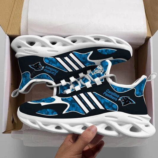 Ideafootwear Carolina Panthers NFL Max Soul Shoes Sneakers For Men And Women