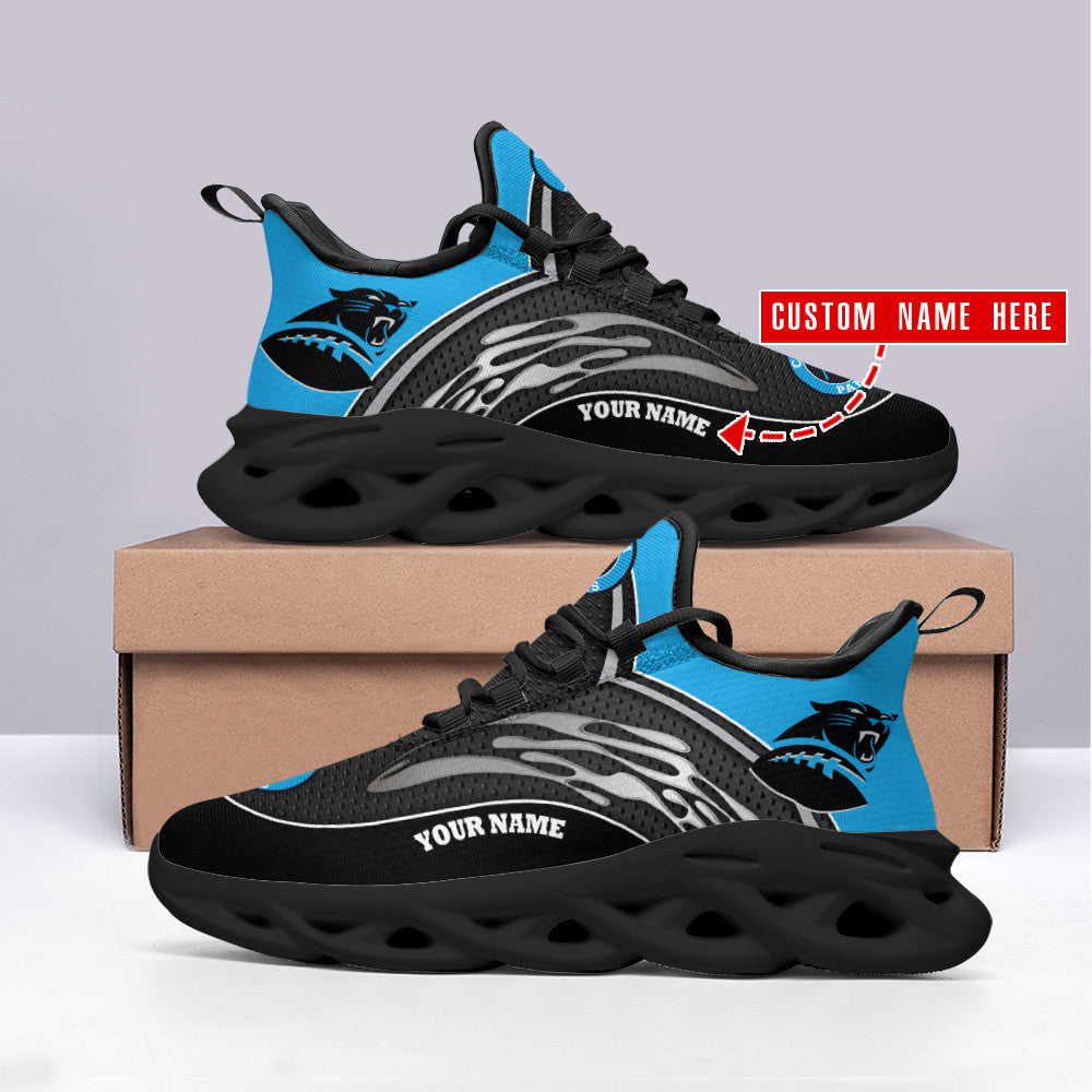 Ideafootwear Carolina Panthers NFL Max Soul Shoes Sneakers For Men And Women