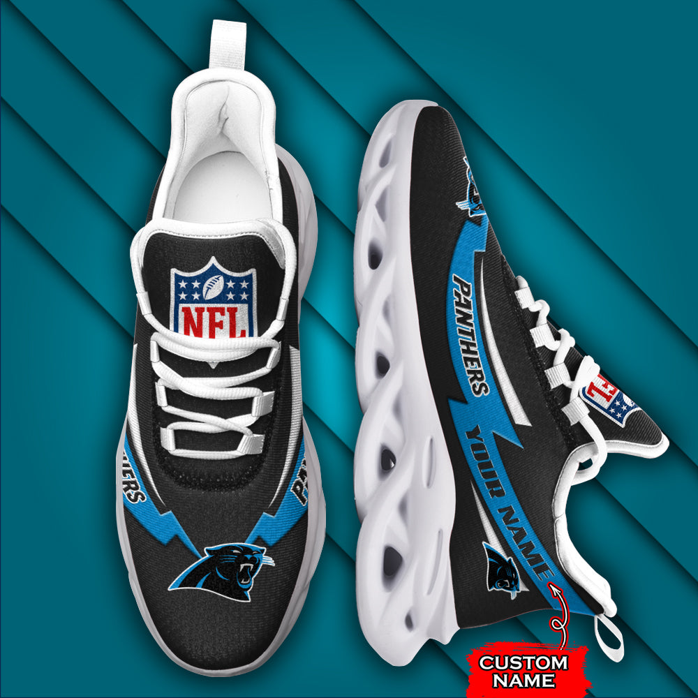 Ideafootwear Carolina Panthers NFL Max Soul Shoes Sneakers For Men And Women