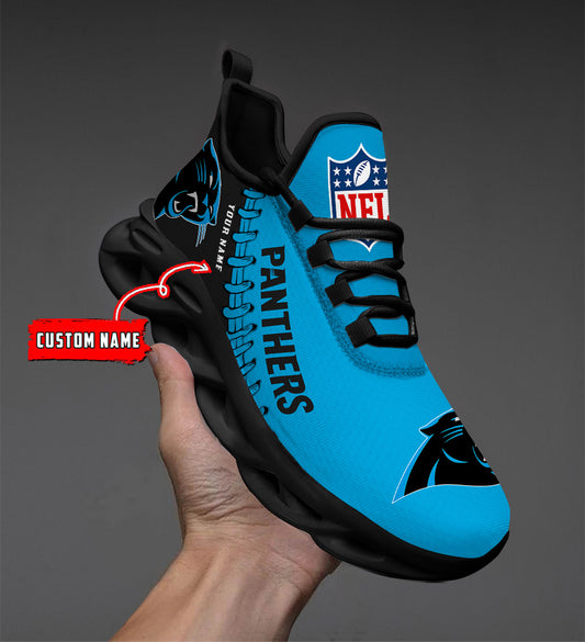 Ideafootwear Carolina Panthers NFL Max Soul Shoes Sneakers For Men And Women